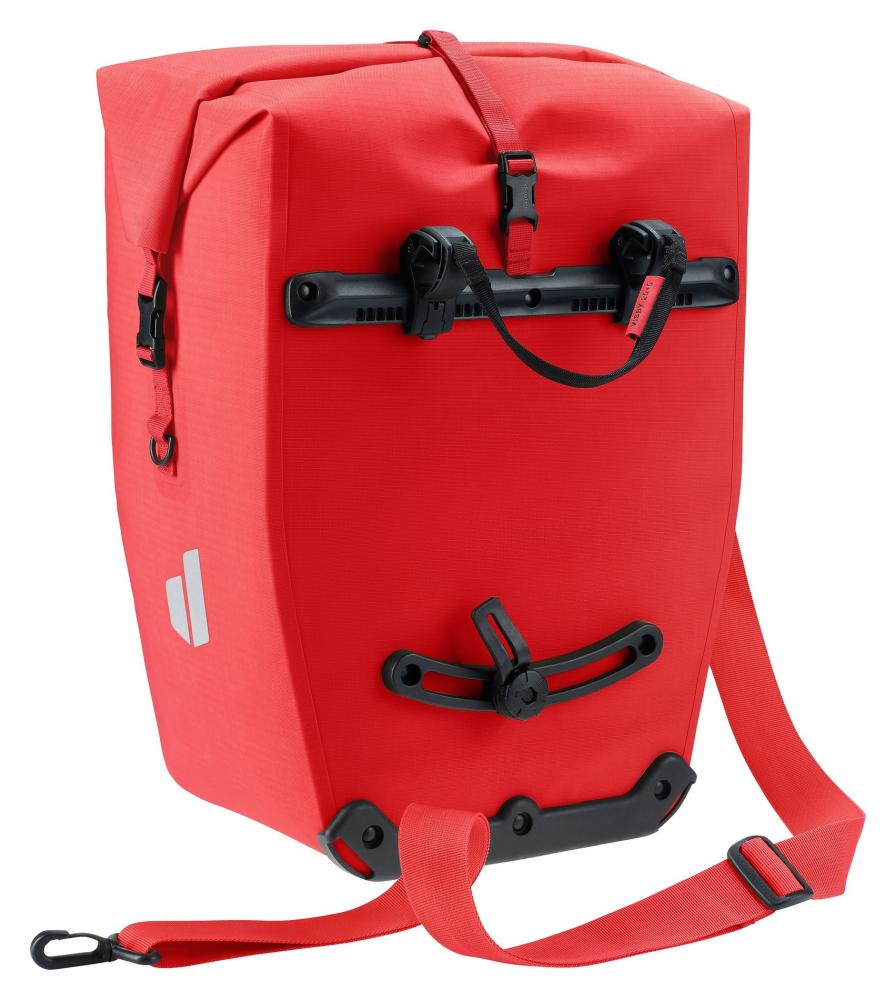Deuter Visby 25+5 Fahrradtasche 25 Liter - wasserdicht mit BagFix-Halterung in Cherry-Rot