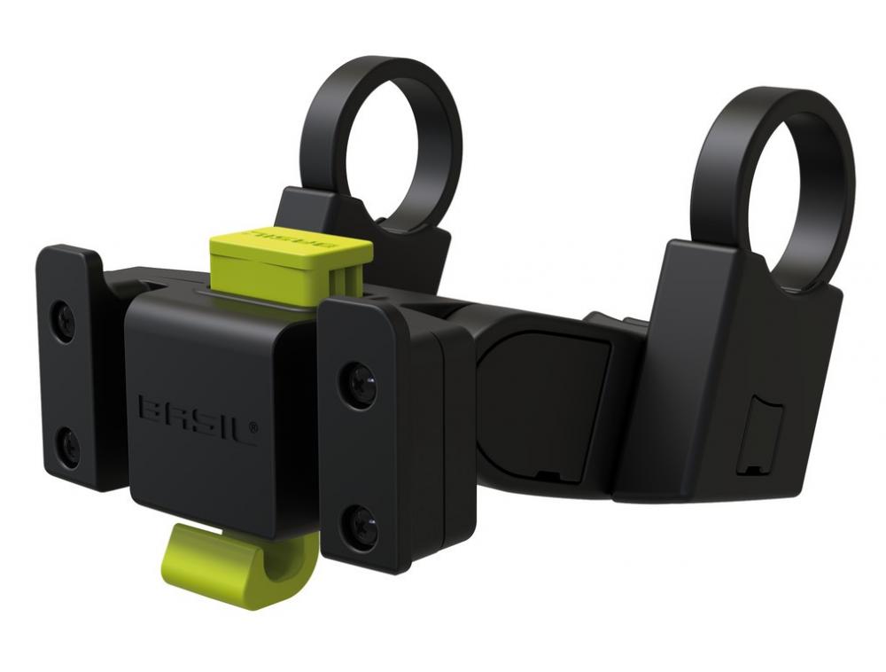 Basil Halter für Vorderradkorb Klickfix Lenkerbefestigung D 22-31 8mm schwarz