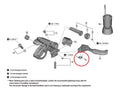 SHIMANO Hebel-Klemmfeder für BL-M9220 rechts, Distanzstück - präzise Hebelklemmung