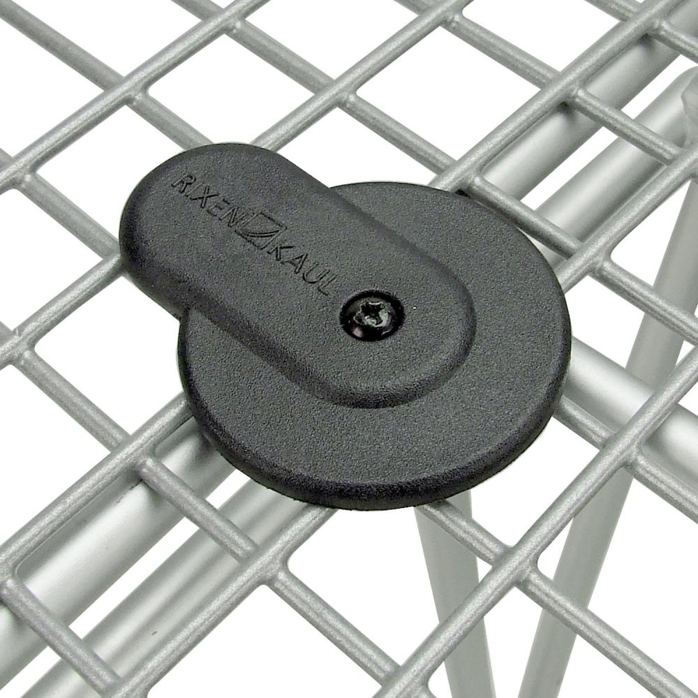 Asista KLICKfix KorbFix I Fix Fahrradkorb-Befestigung schwarz â permanente Montage für Drahtkörbe - Ø 6â13 mm Gepäckträger - Befestigungsadapter