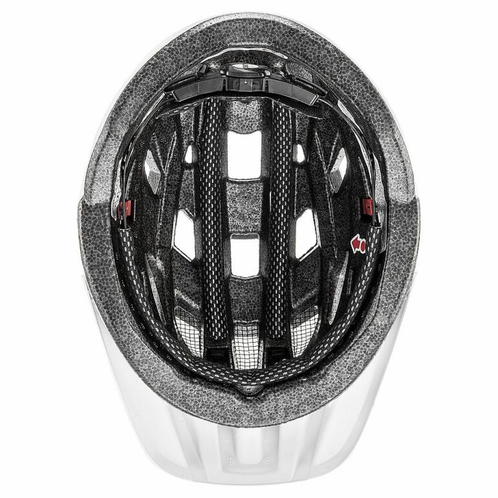 uvex i-vo cc Fahrradhelm White Matt 52-57 cm - leichter Allround-Helm mit 3D IAS 3.0, 24 Belüftungsöffnungen, Inmould-Technologie, optionalem Plug-in LED