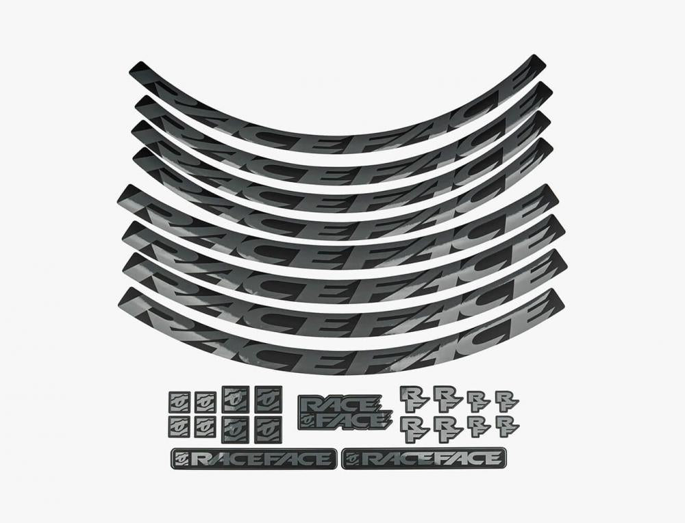 Race Face Laufrad Decal Set, XL, grey grau - stylische Laufrad-Aufwertung