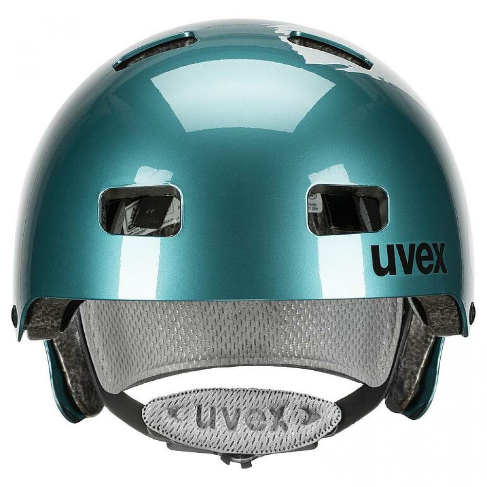 uvex Kid 3 teal-silver Kinder-Fahrradhelm (5558 cm) Robuster Hartschalenhelm mit individueller Anpassung