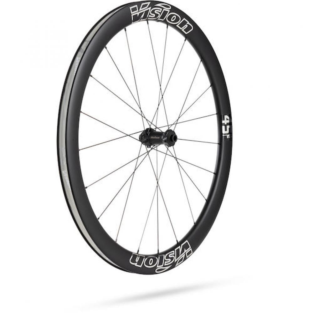 Vision Laufradsatz Metron 45 SL Disc 622x21x45 mm Schwarz/silber - aerodynamischer Carbon-Performance-Laufradsatz