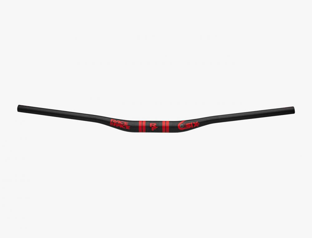 Race Face SixC Carbon Riser Lenker, 35.0, 820x20mm, rot/schwarz - maximaler Kontrolle und Steifigkeit