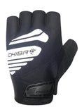 CHIBA Air Plus Reflex - Radhandschuhe schwarz, Größe M, gepolstert & reflektierend