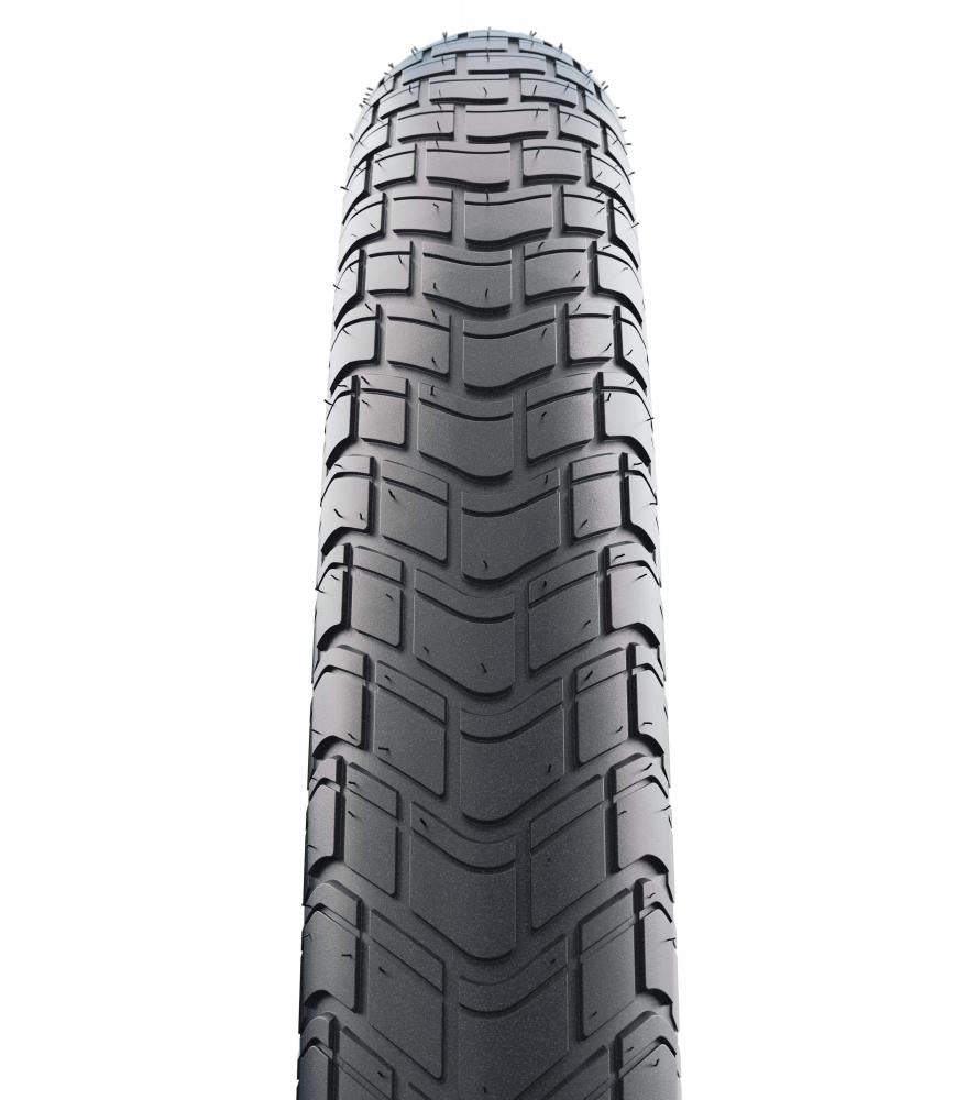 Schwalbe Big Apple 26x2.35 Reflex Ballonreifen schwarz, Drahtreifen, Profilansicht für Komfort.