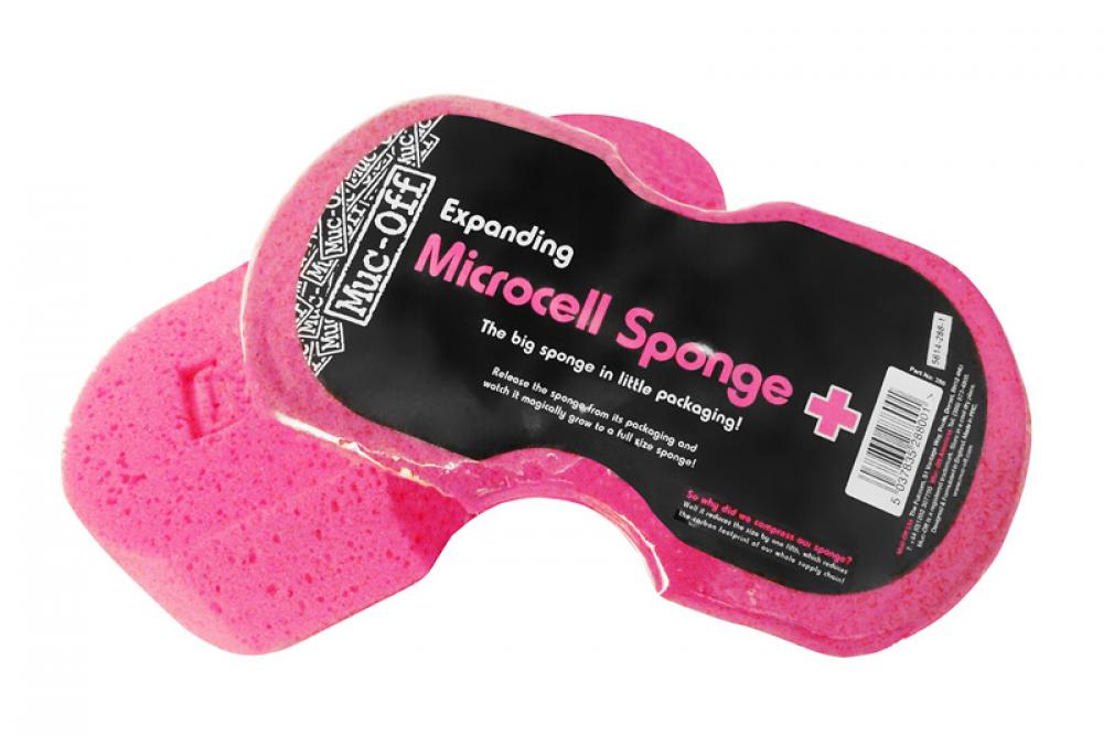 Muc-Off Expanding Sponge Pink - Ergonomischer Reinigungsschwamm für Fahrräder