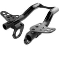 Deda Superzero TT Lenkeraufsatz: Aerodynamischer schwarzer Aerobar für Triathlon und Zeitfahren.