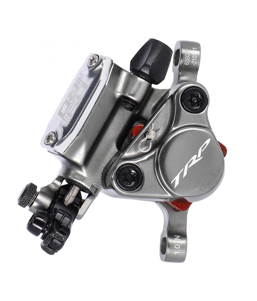 TRP Bremssattel HY/RD HD-C705 Flat Mount Grau poliert - zeitgemäße Bremskraft für Road & Cross