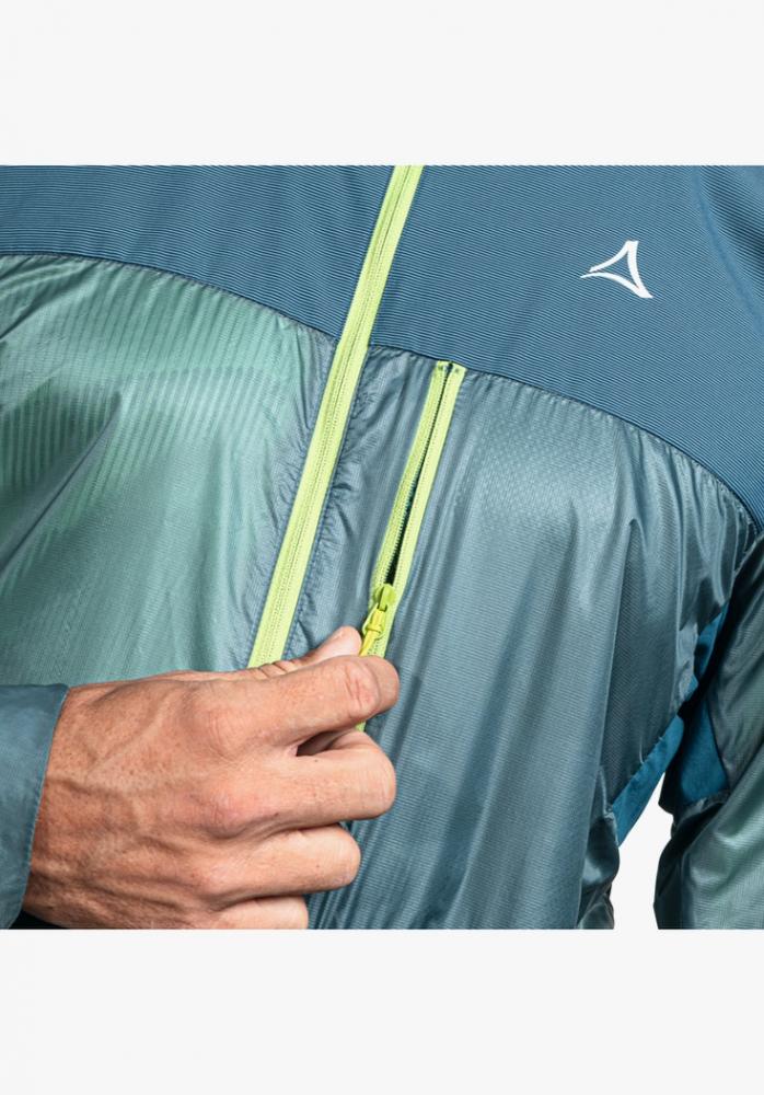 Schöffel Hybrid Jkt Flow Trail M cloudy storm blau Größe 54