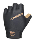 CHIBA ECO Glove Pro - Radhandschuhe kurz, recycelt, gepolstert, schwarz, S