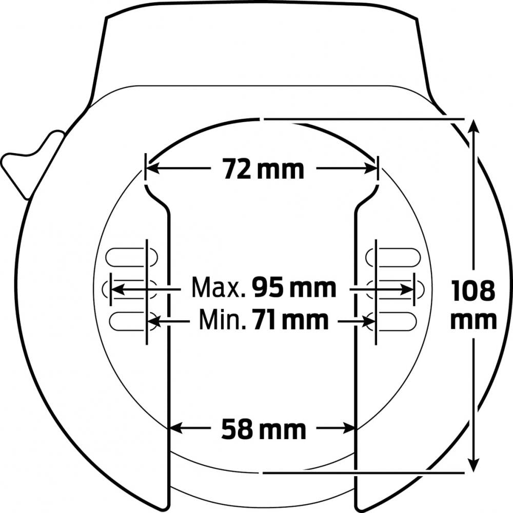 Axa Atlas Rahmenschloss 58 mm Schwarz - Hochsicherheits-Fahrradschloss mit Stahlbügel (direct mount )