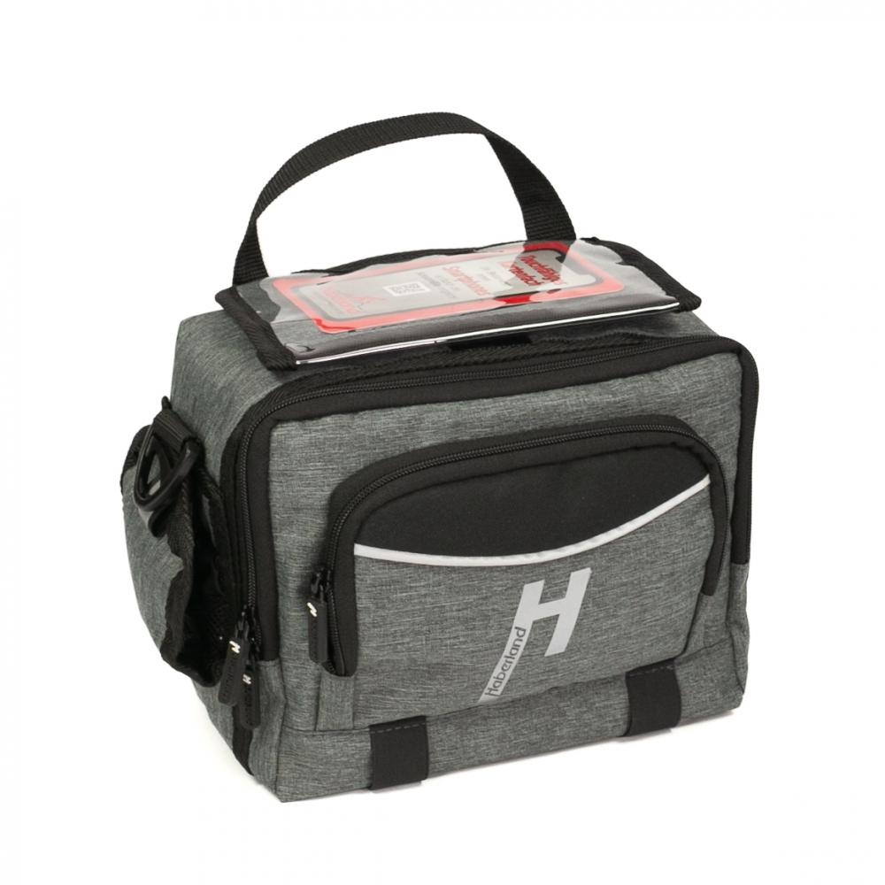 Haberland Lenkertasche 6l Bottle grau - robuste E-Bike-Lenkerbag mit KLICKfix