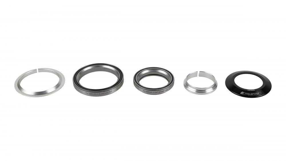 HDS Complete Integrated Steuersatz 1-1/8" - 1.5" Tapered 45x45° mit erhöhter 47mm Abdeckung - Steuersatzlager