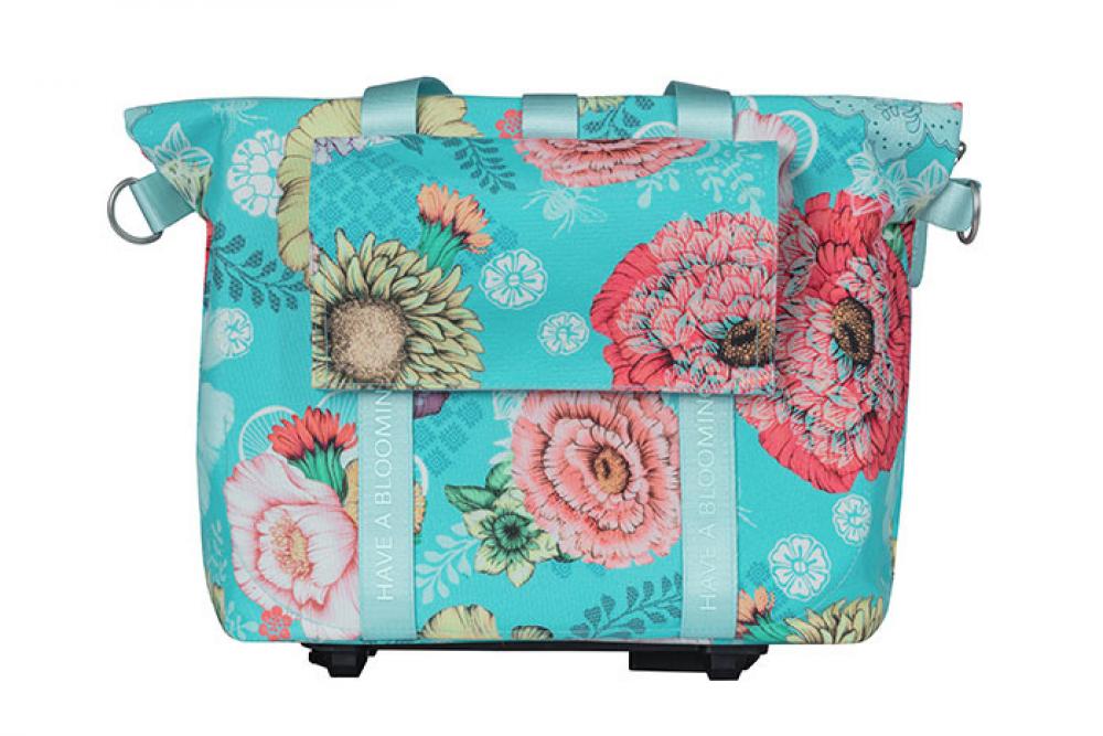 Basil Schultertasche Bloom Field sky blue MIK-KF-HOOK 29x15x28 cm 11l - FahrradTasche