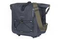 Basil Navigator Storm Trunkbag MIK 13L, wasserdichte Gepäckträgertasche mit MIK-Adapterplatte in Schwarz.