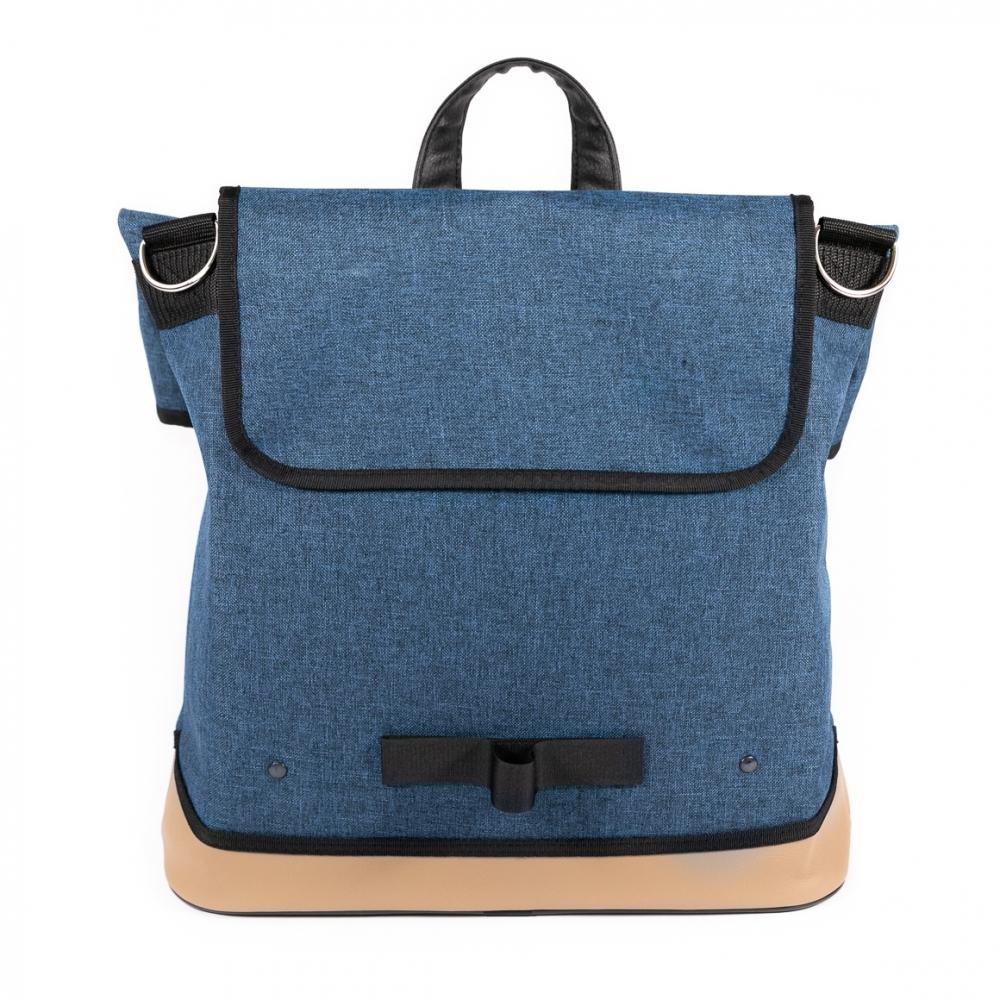 Haberland Einzeltasche Melan I blau - robuste Gepäckträgertasche mit Komfortbefestigung