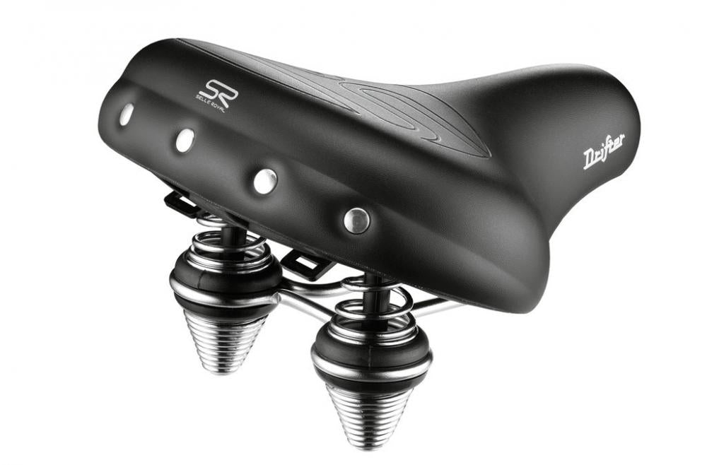 Selle Royal Drifter Strengtex Fahrradsattel schwarz Unisex gefedert 270x245mm für entspanntes Fahren.