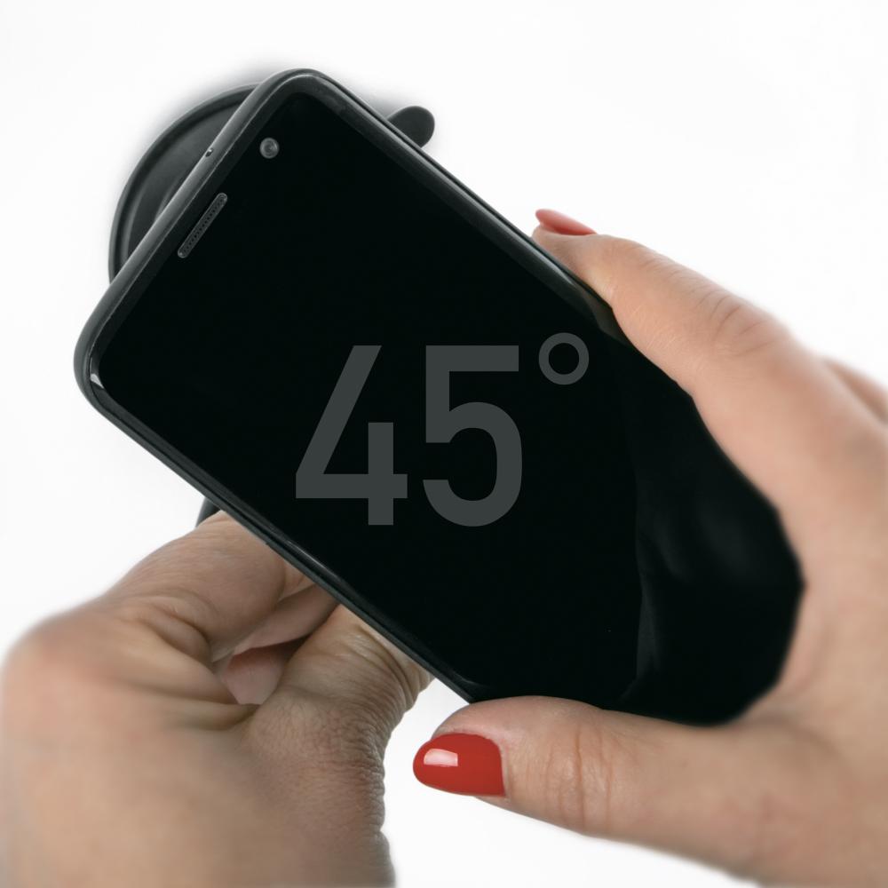 SKS COMPIT FLEXX Smartphone-Halterung flexible Handyhalterung mit Flexarm und Saugnapf für alle glatten Oberflächen, ideal für Auto, Küche und Arbeitsplatz
