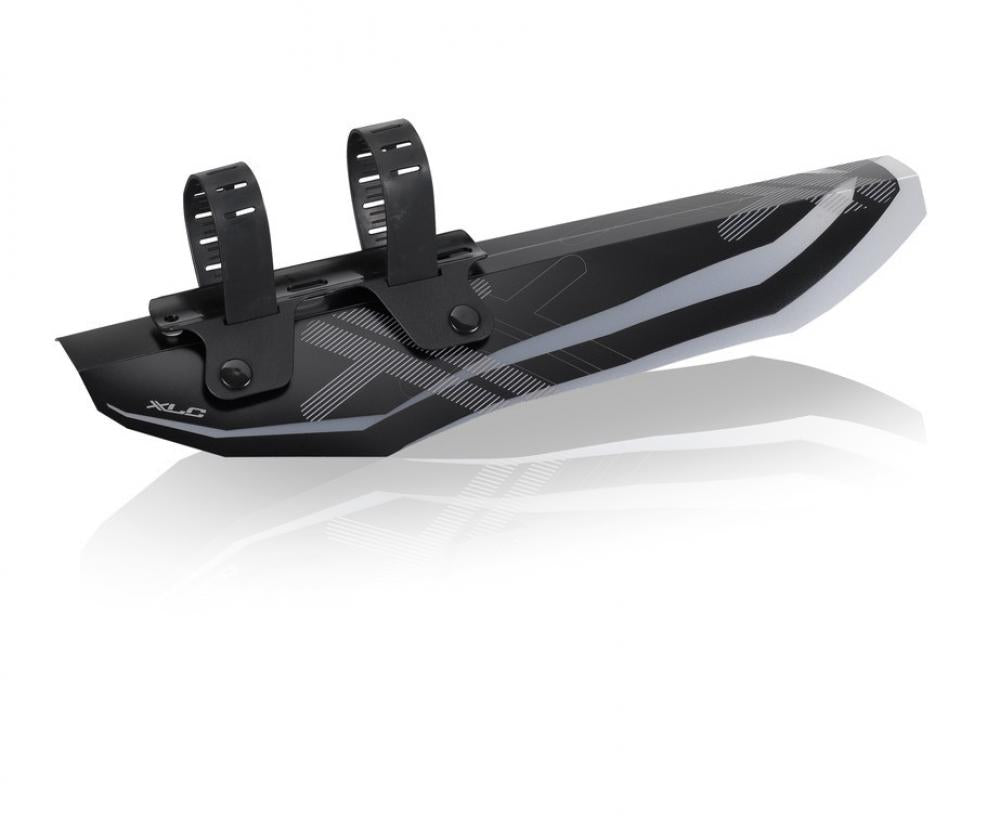 XLC Vorderrad Spritzschutz MGC-05 schwarz/grau mit Riemenbefestigung für 20-29 Zoll Fahrräder.