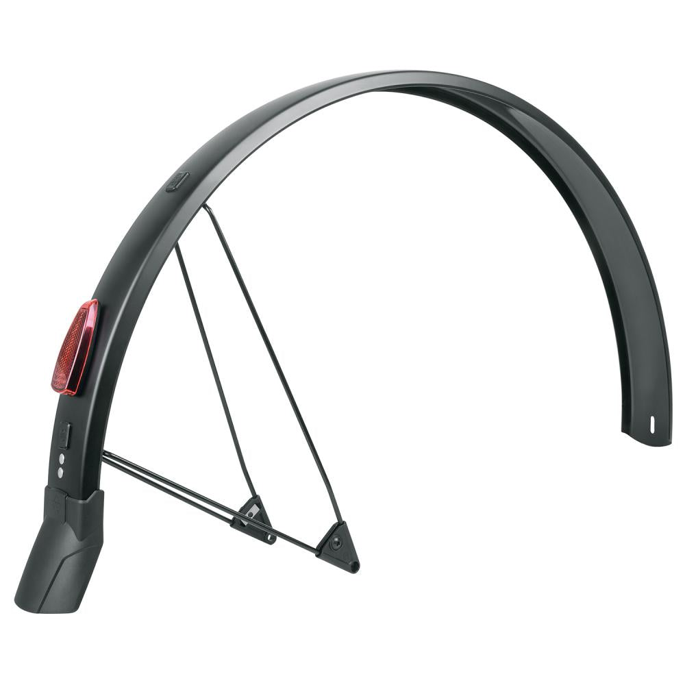 SKS Urban Arrow A65R 26\" Hinterradschutzblech, speziell für Urban Arrow Cargobikes, 65 mm Spurbreite, 1200 mm Länge, mattschwarz, Kunststoff, V-Adapter mit ESC-Sicherheitssystem