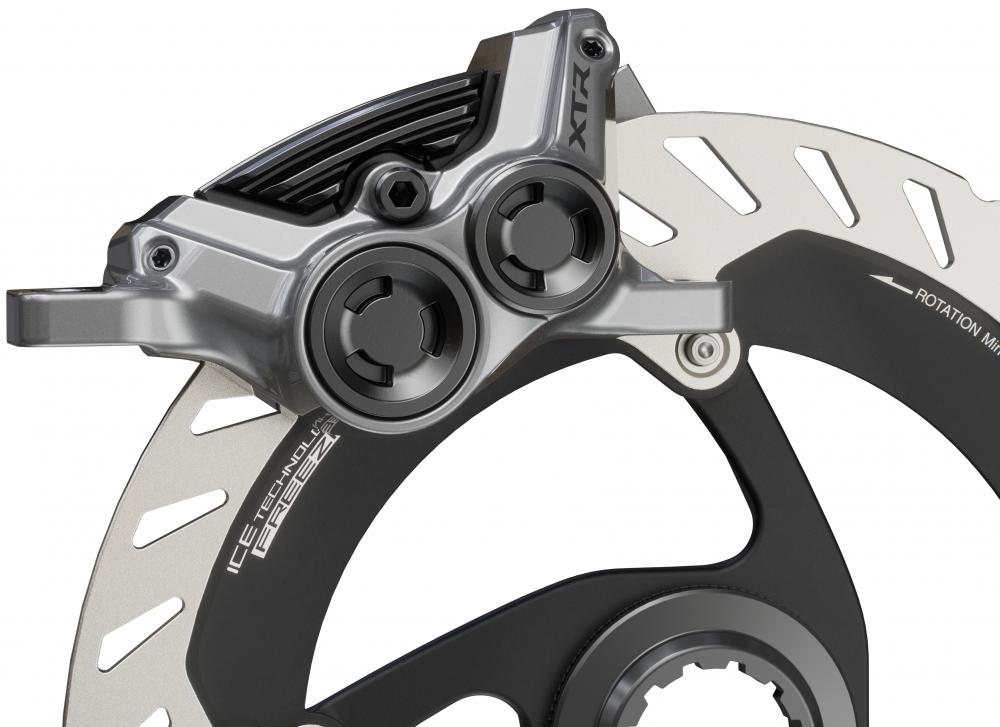 SHIMANO Bremssattel XTR BR-M9220 4 Kolben - hydraulischer Scheibenbrems-Sattel für MTB