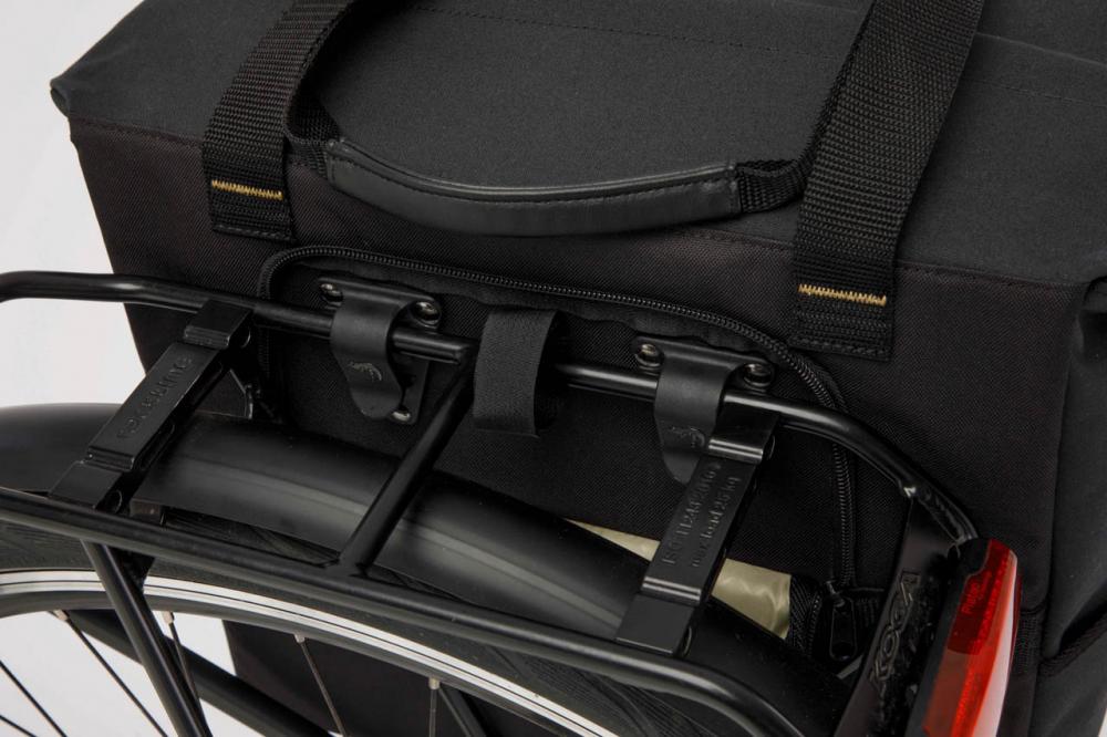 New Looxs Radtasche Tulum Camella Black 24 l Black - praktische Einkaufstasche fürs Fahrrad