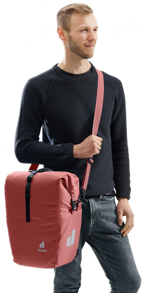 Deuter Valbona 20+5 Hinterradtasche - Fahrradtasche 25L wasserdicht mit Roll-Top