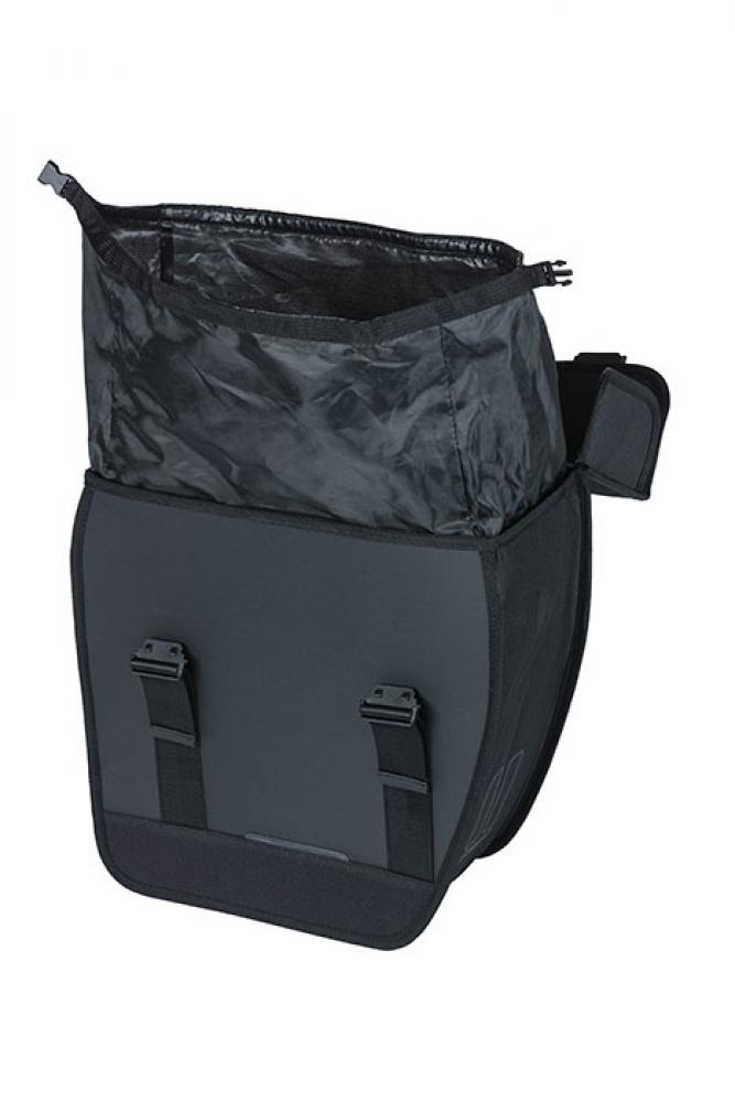 Basil Seitentasche Tour Waterproof Single rechts schwarz 34x14x34 cm 14l - Gepäckträgertasche - Fahrradtasche