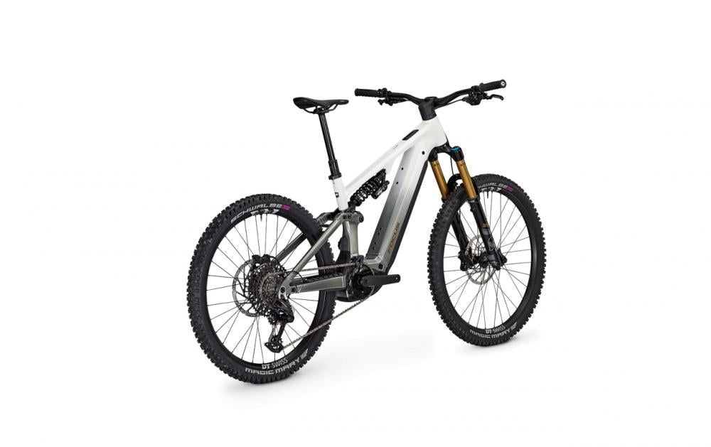 Focus SAM² 6.9 E-MTB Fully Mullet S 39 Zentimeter - Bosch Performance Line CX, 800 Wh, SRAM Eagle 90 Transmission 12-fach, weiß