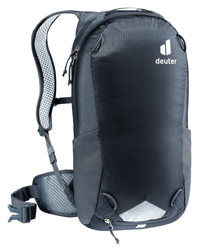 Deuter Race 12 Fahrradrucksack 12L Schwarz - Leichter Rucksack mit Airstripes für Radfahrer