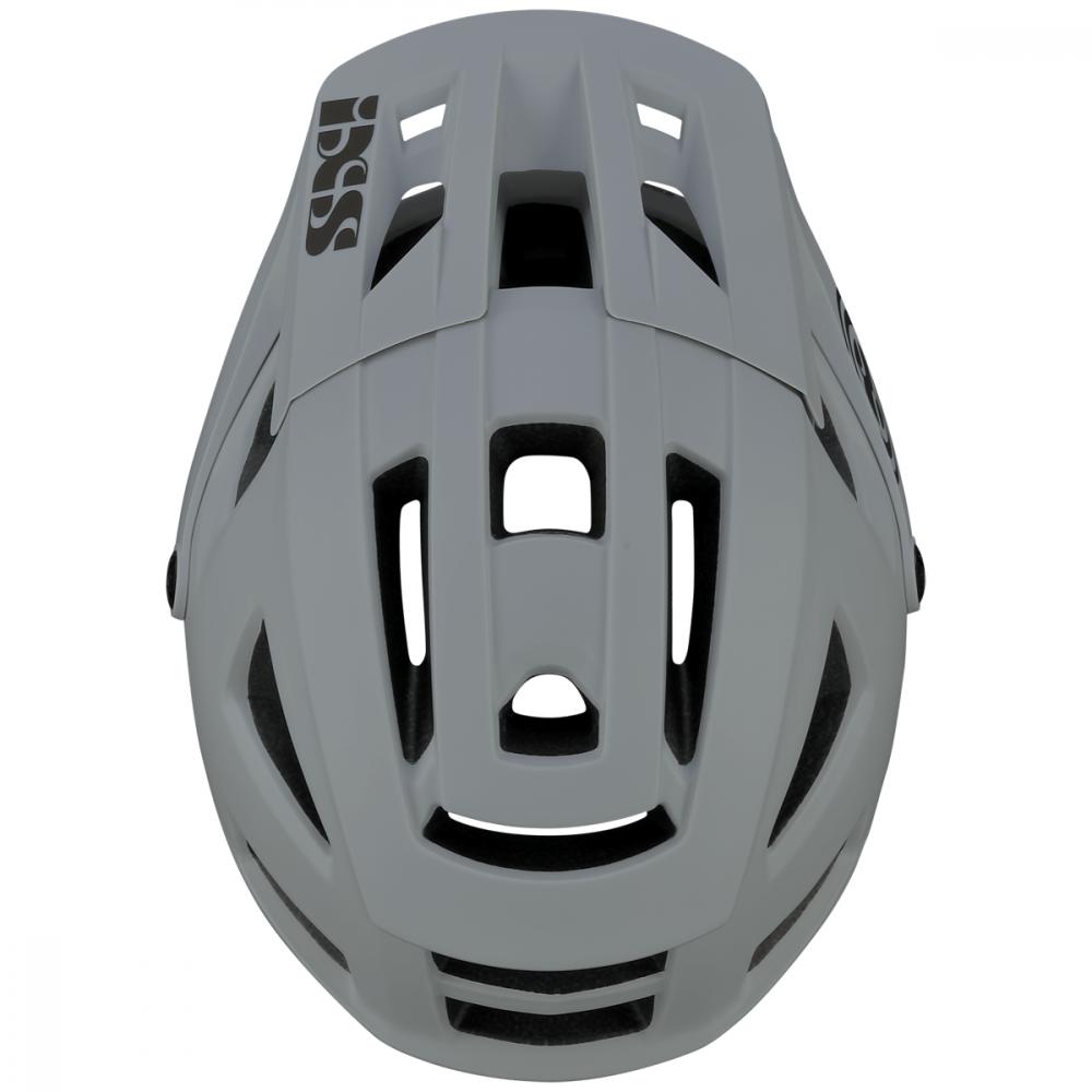 IXS Sports Division iXS Trigger AM helmet S/M grey - leichter All-Mountain-Helm mit Top-Belüftung