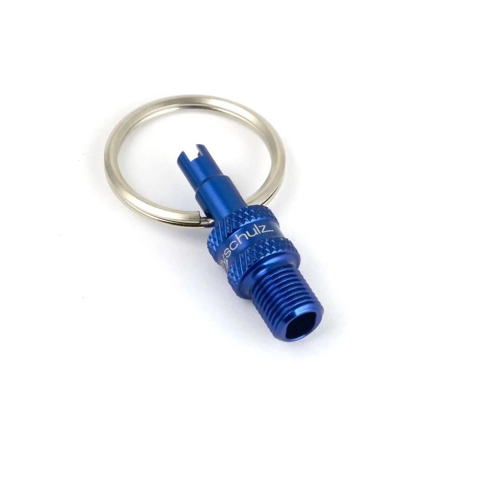 by,schulz Ventiladapter Mini Tool SV/DV auf AV blau - kompakter Ventiladapter
