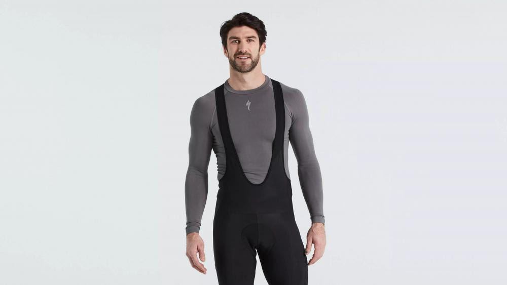 SEAMLESS BASELAYER LS MEN GRY L/XL - Nahtlose Funktionsunterwäsche Langarm Herren Grau - Bekleidung