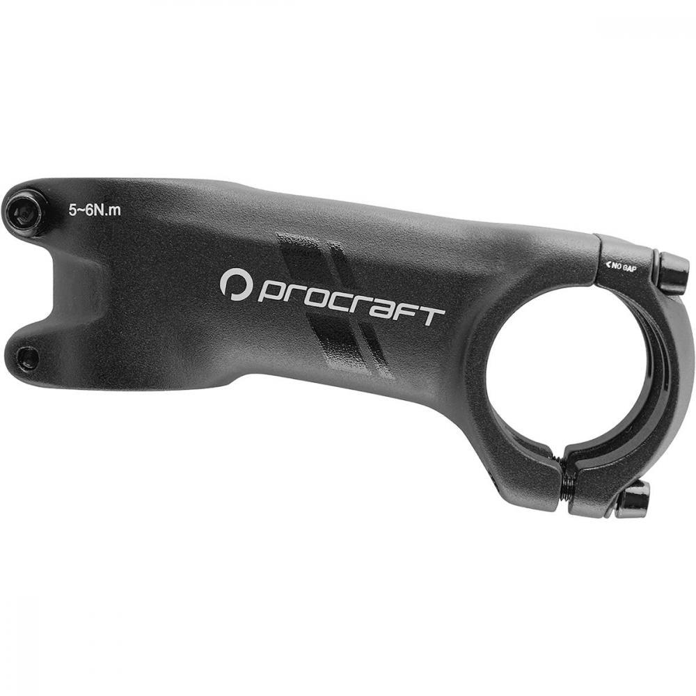 Procraft Vorbau Road Race -7° 60 mm, 31,8 mm Schwarz - Leichter Aluminium Rennrad Vorbau