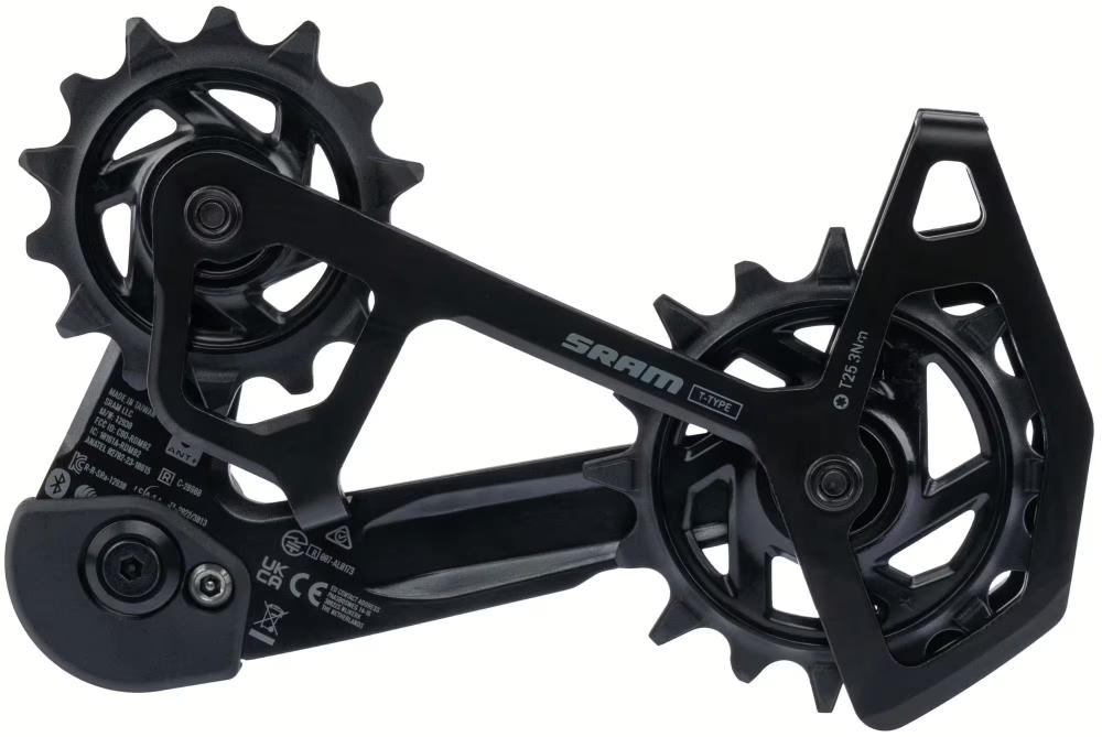 SRAM GX Eagle AXS T-Type Schaltkäfig komplett, schwarz, für präzise und maximale Schaltperformance am Fahrrad.