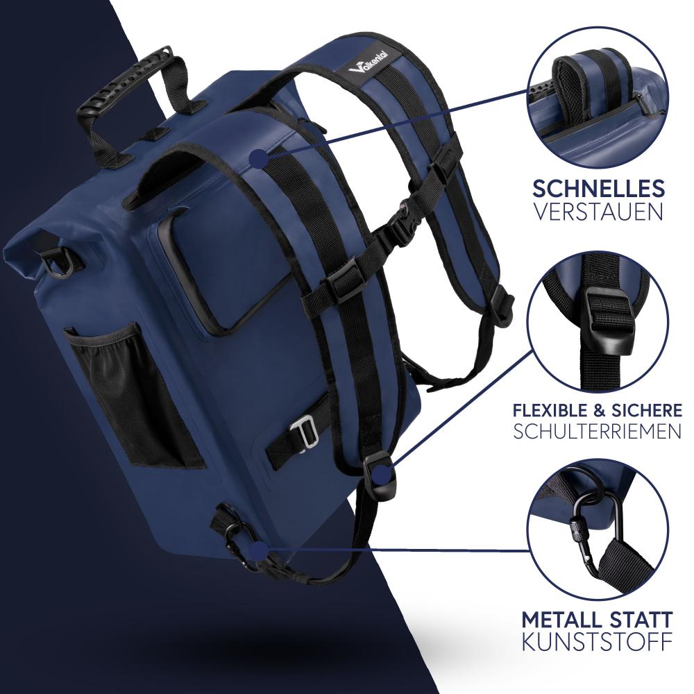 Valkental Rucksack ValkOne 3in1 Fahrradtasche blau