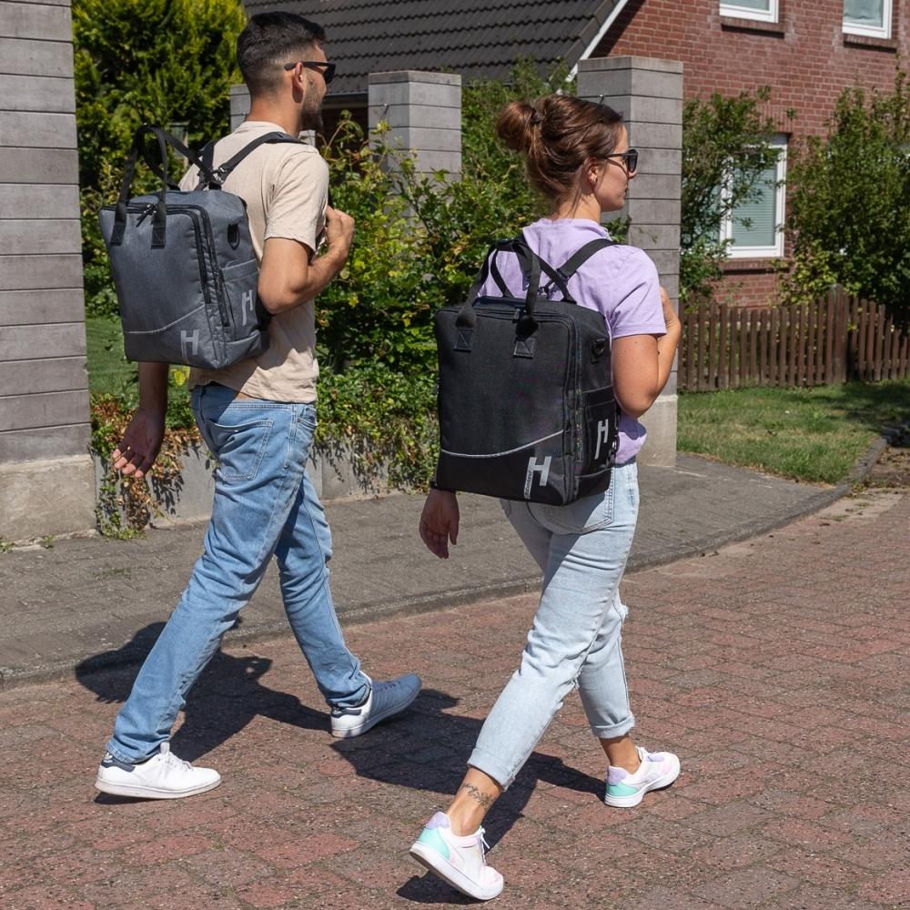 Haberland Frontträger-Rucksack More Than Work anthrazit - flexible Transportlösung für Frontgepäckträger