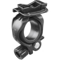 Schwarze Busch + Müller Halterung für IXON Core Fahrradlampe, Lenkeradapter mit Schnellverschluss.