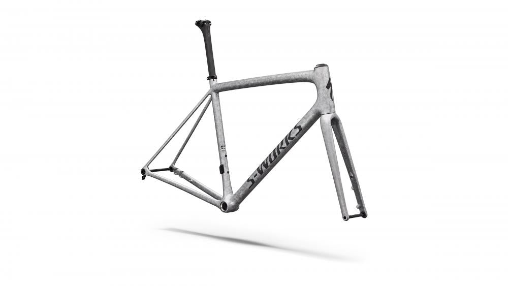 Specialized Aethos Rahmenset - Shadow Silver/Silver Dust/Black Pearl - Größe 58 cm