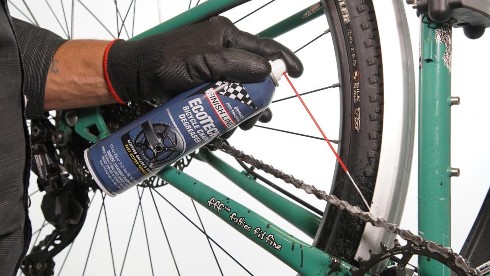 Finish Line EcoTech Entfetter 355ml, biologisch abbaubar, stark gegen Fett & Öl, sicher für O-Ringe, ideal für Kette & Antrieb, Aerosol