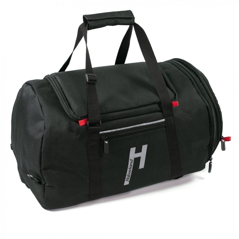 Haberland Sport-/Einzeltasche TranSPORTer schwarz - vielseitige Fahrradtasche mit Rucksackfunktion