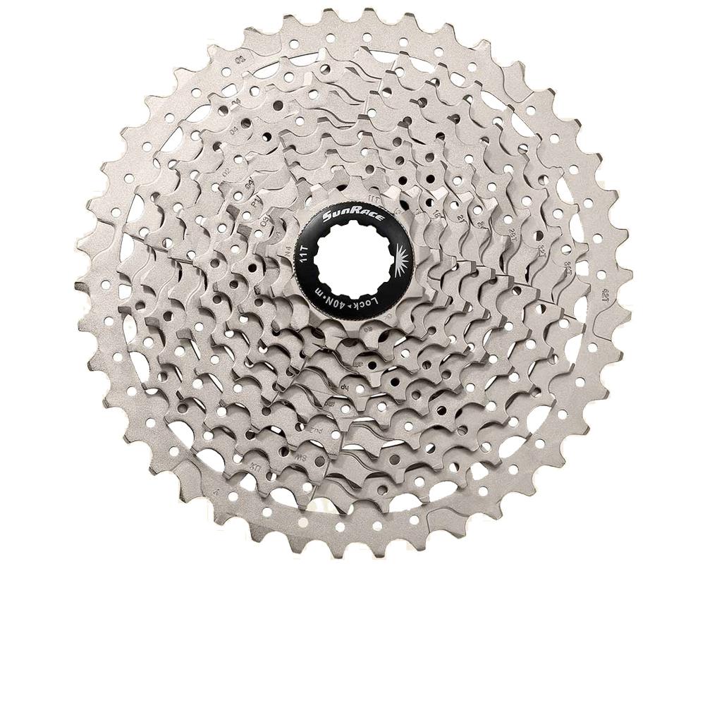 SunRace CSMS2 Kassette 10-fach 11-51T Abstufung - Metallic MTB-Zahnkranz