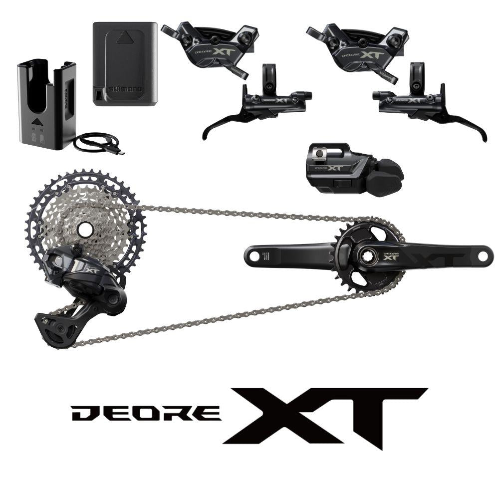 SHIMANO Gruppe XT DI2 Komplettgruppe - 12 Fach, 170 mm, 9-45