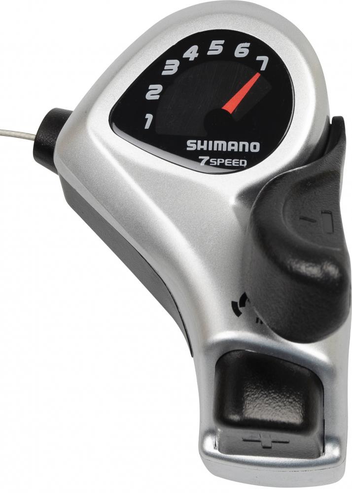 SHIMANO TOURNEY SL-TX50 Schalthebel 7-fach rechts mit Schelle - Trigger Shifter für Fahrrad MTB - Schaltbremshebel