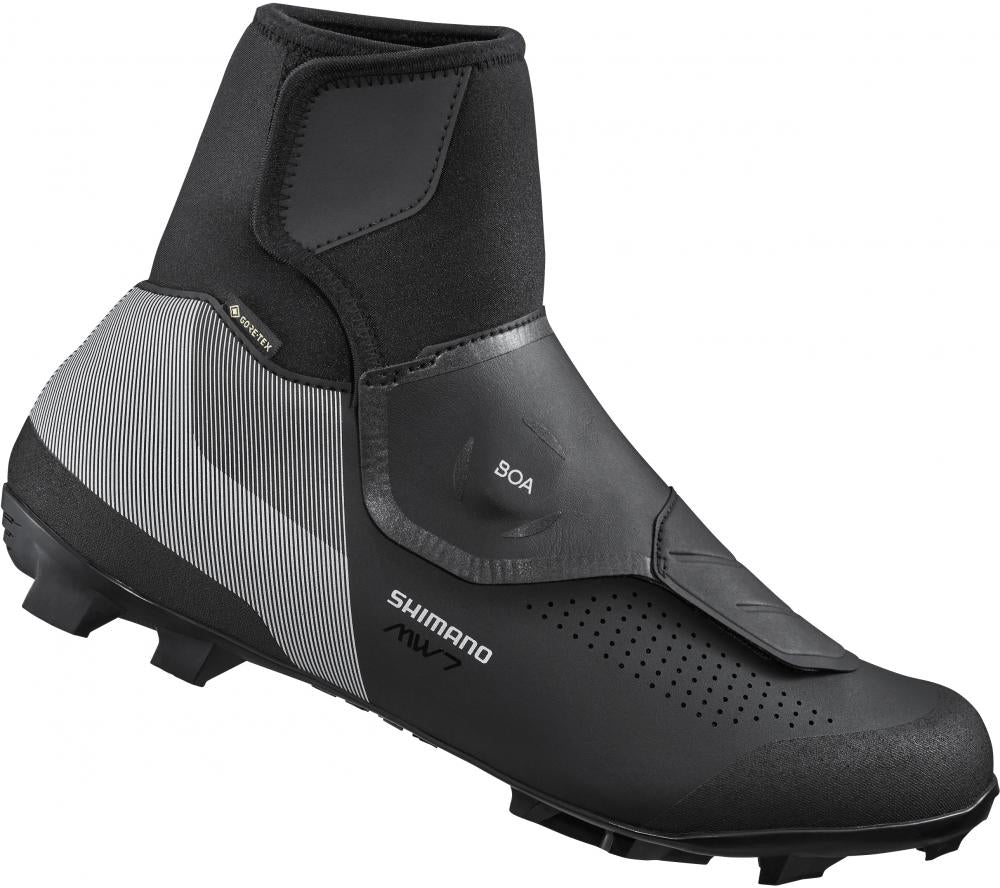 SHIMANO MW702 MTB SPD Fahrradschuhe - Herren/Damen, Größe 42, Schwarz