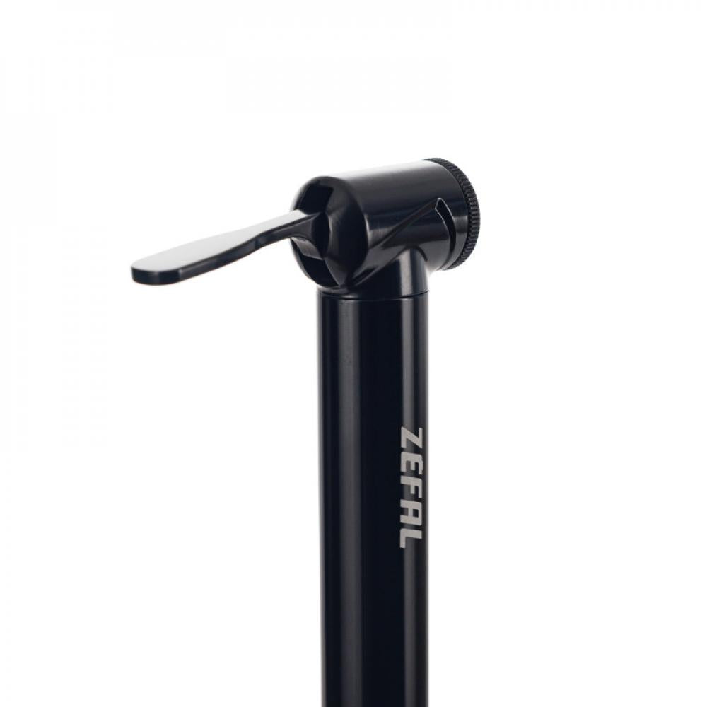 Zéfal Miniluftpumpe Road Micro Schwarz Schwarz - zuverlässige Pumpe für Rennrad & Triathlon