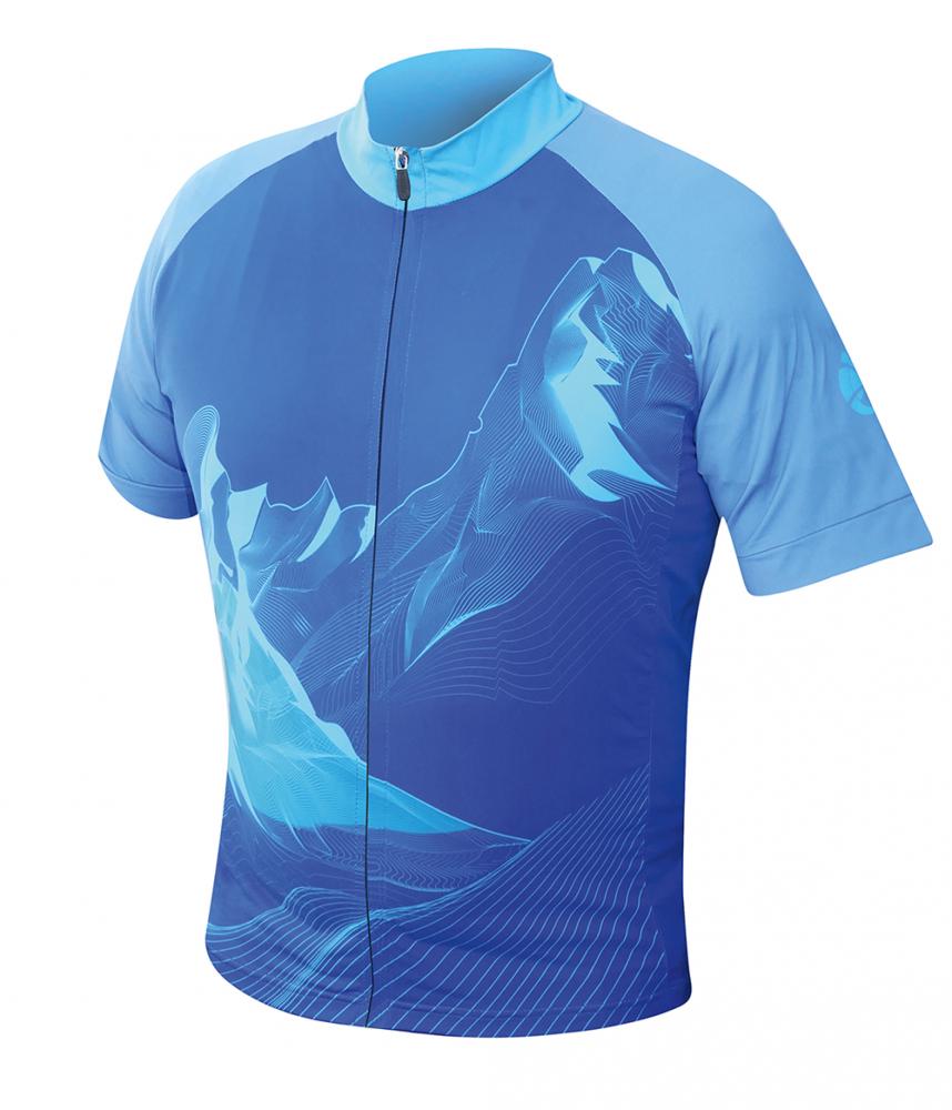 CHIBA Watzmann Shirt Pro - Radsport-Trikot royal 3XL, atmungsaktiv, durchgehender RV