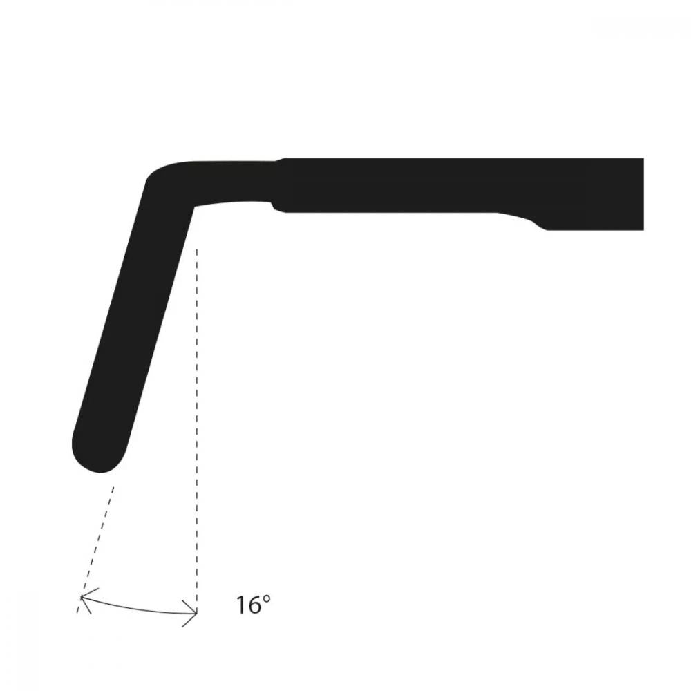 Deda Elementi Lenker Superzero Gravel Carbon DCR 46 Zentimeter - Rennrad- und Gravellenker, 16 Grad Flare, 31,7 Millimeter Klemmung